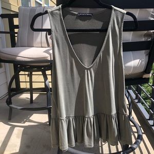 Olive Green loose fit top